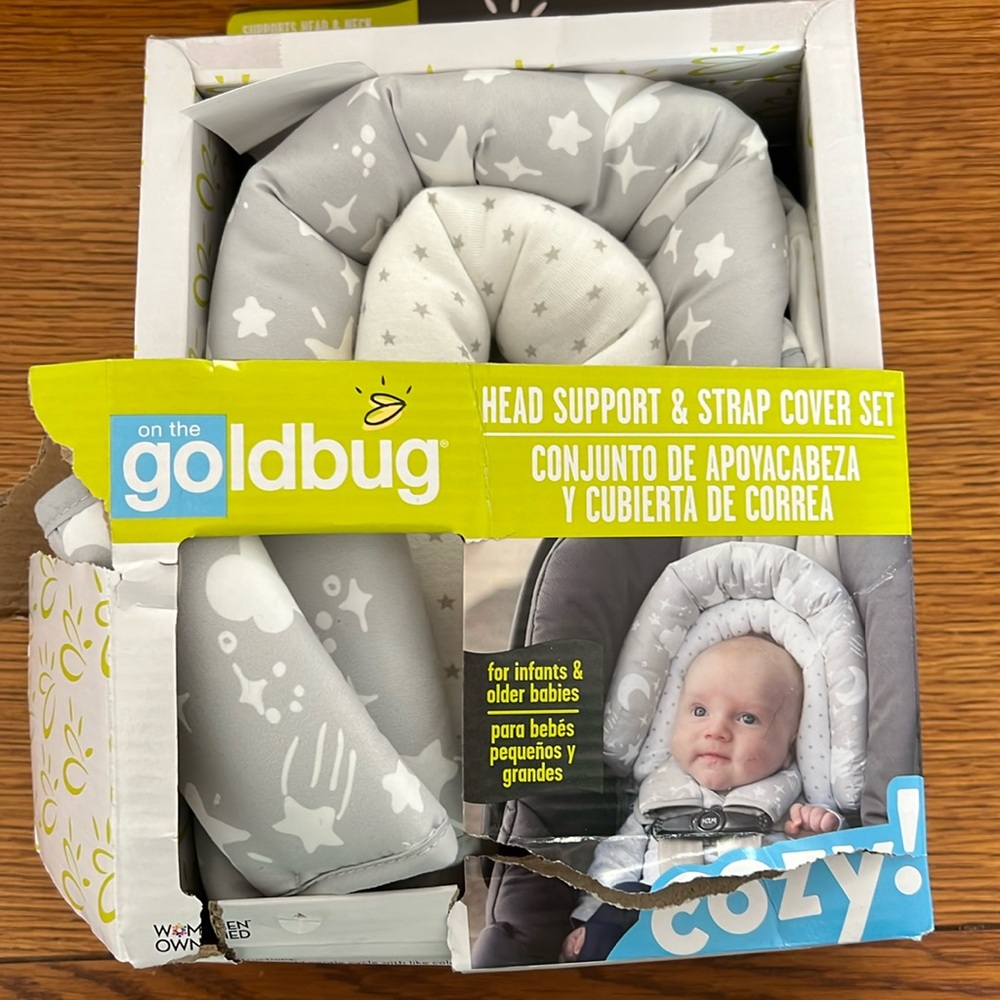 Infant Head Support and Strap Cover Set
